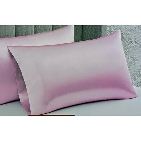 2 Pc Beautyrest STANDARD Satin Pillowcases ROSE PINK SilkyTherapeutic Hair Skin - Picture 7 of 11